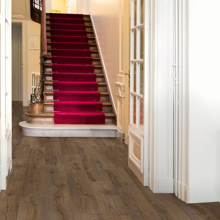 Quick-Step Largo Cambridge Oak Dark LPU1664 9.5mm Laminate Flooring (LPU1664) - Premium Quick-Step collection featuring oak luxury vinyl tile flooring with waterproof technology and easy click-fit installation