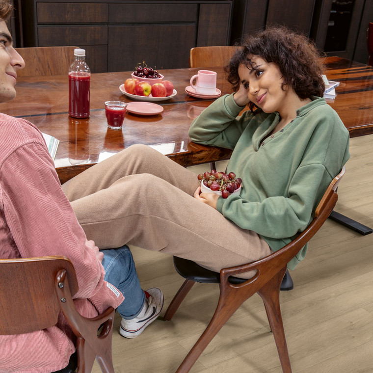 Quick-Step Classic Sandy Beige Oak CLM5791 8mm Laminate Flooring (CLM5791) - Premium Quick-Step collection featuring beige luxury vinyl tile flooring with waterproof technology and easy click-fit installation