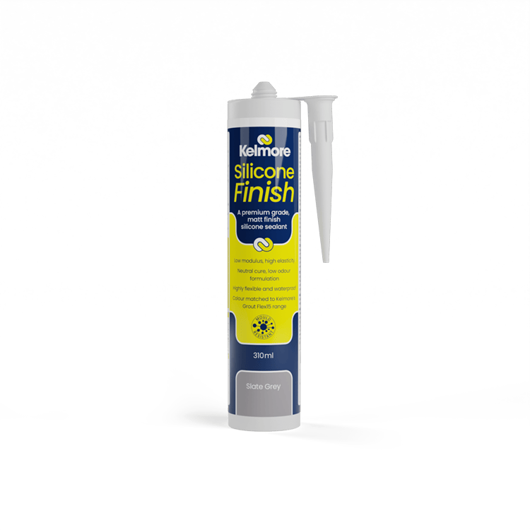 Kelmore Silicone Finish Slate Grey 310ml - High-quality tile sealing solution