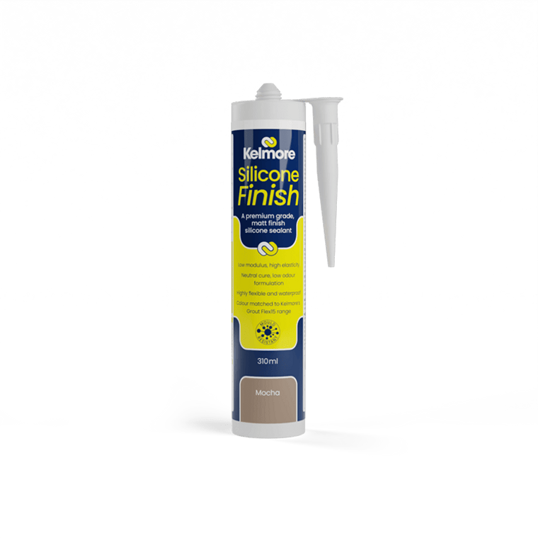 Kelmore Silicone Finish Mocha 310ml - High-quality tile sealing solution Kelmore Silicone Finish Mocha 310ml - High-quality tile sealing solution