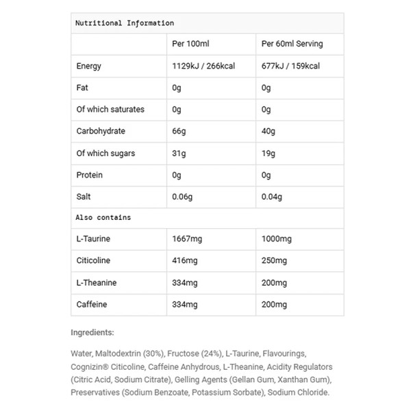 BETA FUEL + Nootropics 60m 30 Pack Lemon Lime