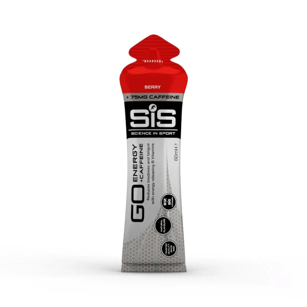 GO Plus Caffeine Gel 60m Berry Single