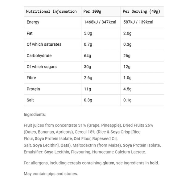 GO Energy Mini Bar 40g Banana Fudge Single