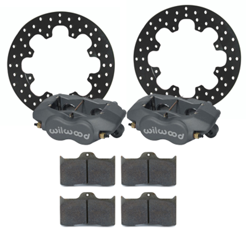 Wilwood Brake Kit, 2 Rotors, 2 Calipers, 1 Brake Pads Kit