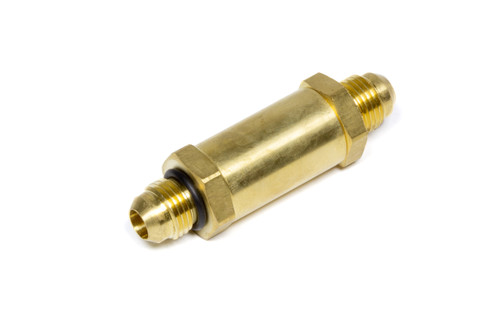 ENDERLE Check Valve, 6 AN Male Inlet, 6 AN Male Outlet, Brass, Natural, Each