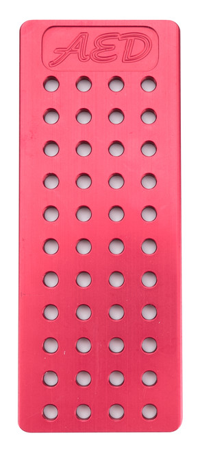 AED Jet Holder, Aluminum, Red Anodized, Each