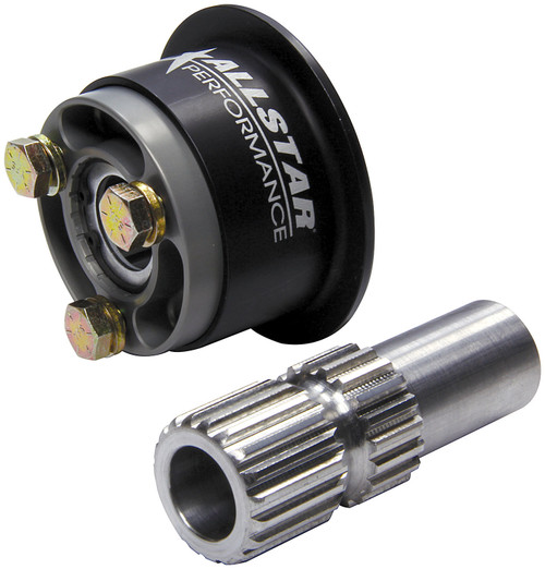 ALLSTAR Steering Wheel Quick Release, 360 Degree Release, SFI 42.1, Spline, Aluminum, Black Anodized, 3/4 in Shaft, Kit