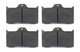 WILWOOD Brake Pads, High Temperature Racing Pads, BP-40 Compound, High Friction, High Temperature, 7112, Forged Dynalite Calipers, Set of 4