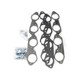 PATRIOT Header Flange, 0.375 in Thick, 2.25 in Round Port, Big Block Chevy, Kit