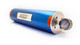 CANTON Oil Accumulator, Accusump, 3 qt Capacity, 4.25 in Diameter, 16 in Long, 1/2 in NPT Fitting, Aluminum, Blue Anodized