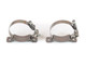 CANTON Accumulator Bracket, T-Bolt Clamp, 3-1/4 in Diameter Accumulator, Stainless, Pair