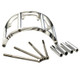 THE BLOWER SHOP Supercharger Belt Guard, 7-3/8 in, Roots Style, Aluminum, Polished