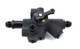 ENDERLE Fuel Injection Valve Assembly, Barrel, K-Style, High Flow, 8 AN Male Inlet, 8 AN Male Outlet, Aluminum, Black Anodized, Each
