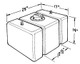 JAZ Fuel Cell, Circle Track, 22 gal, 25 in Wide x 17 in Deep x 14 in Tall, 8 AN Outlet / Vent, Foam, Plastic, Black