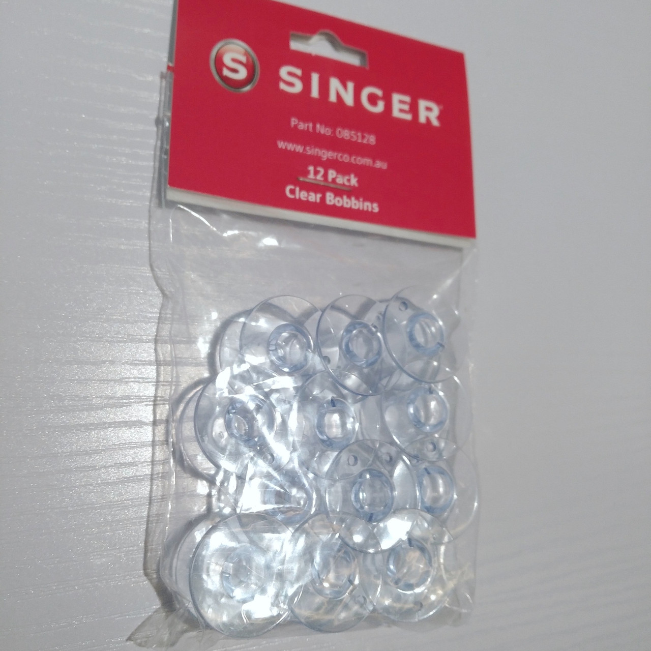 Singer: 12 pack Clear Bobbins - Wellington Sewing Centre