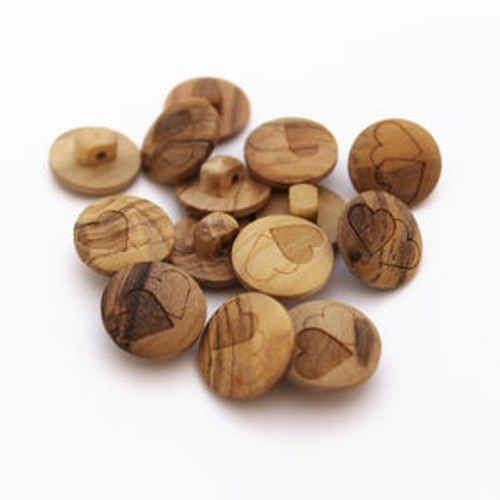 Abbey Button: Italian button Wooden Shank