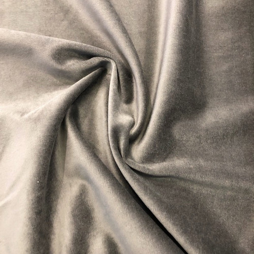 Dress Fabric: Cotton Velvet - Donkey