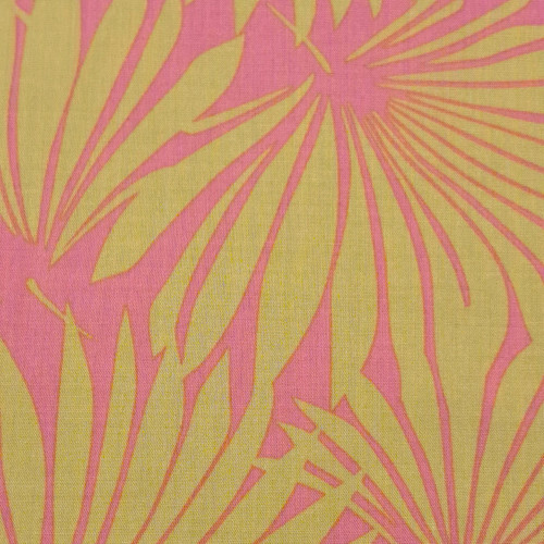 Mika Viscose Print: Pink/Yellow
