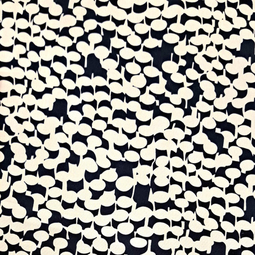 Laurie Rayon Print: Navy/White