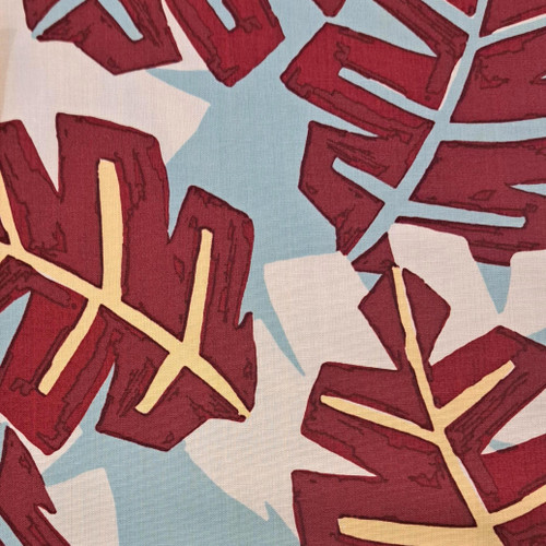 Magnus Viscose Print: Burgundy