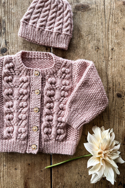Baby Cakes: Dahlia Cardi and Hat BC117