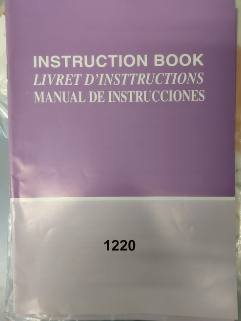 Instruction Manual: Janome 1220
