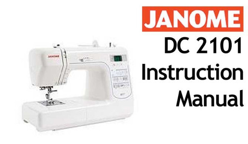 Instruction Manual: Janome DC2101