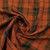 Suki 100% Silk Plaid: Copper/Black