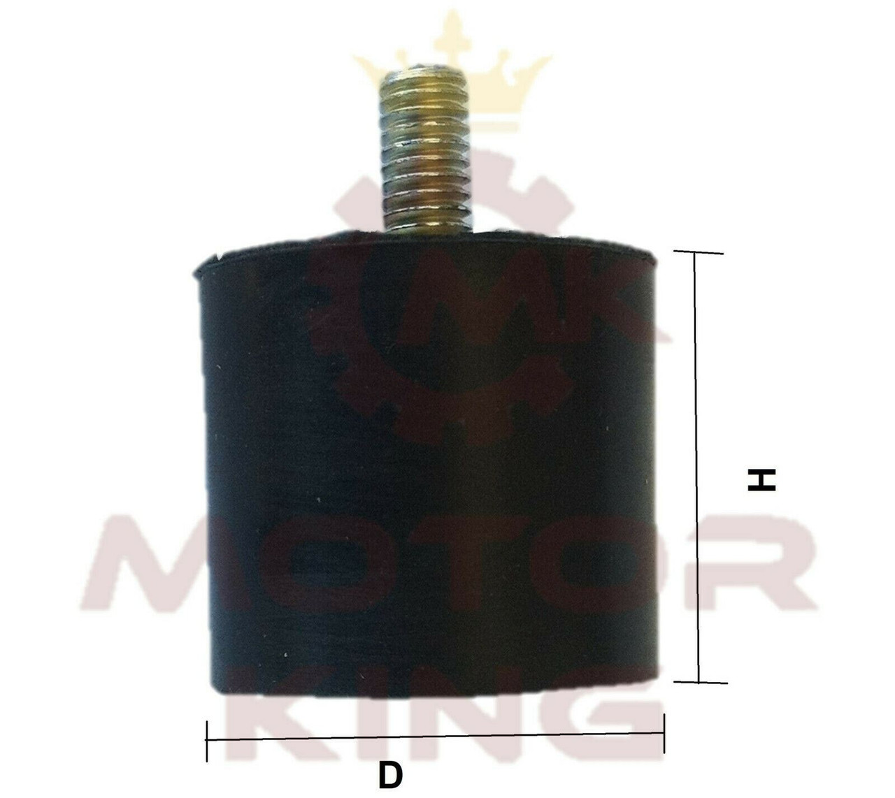 M10 Thread Male Female End Rubber Vibration Mount Isolator 50mm X 30mm In | Whizz Vibration Damping Mounts - Foto 6