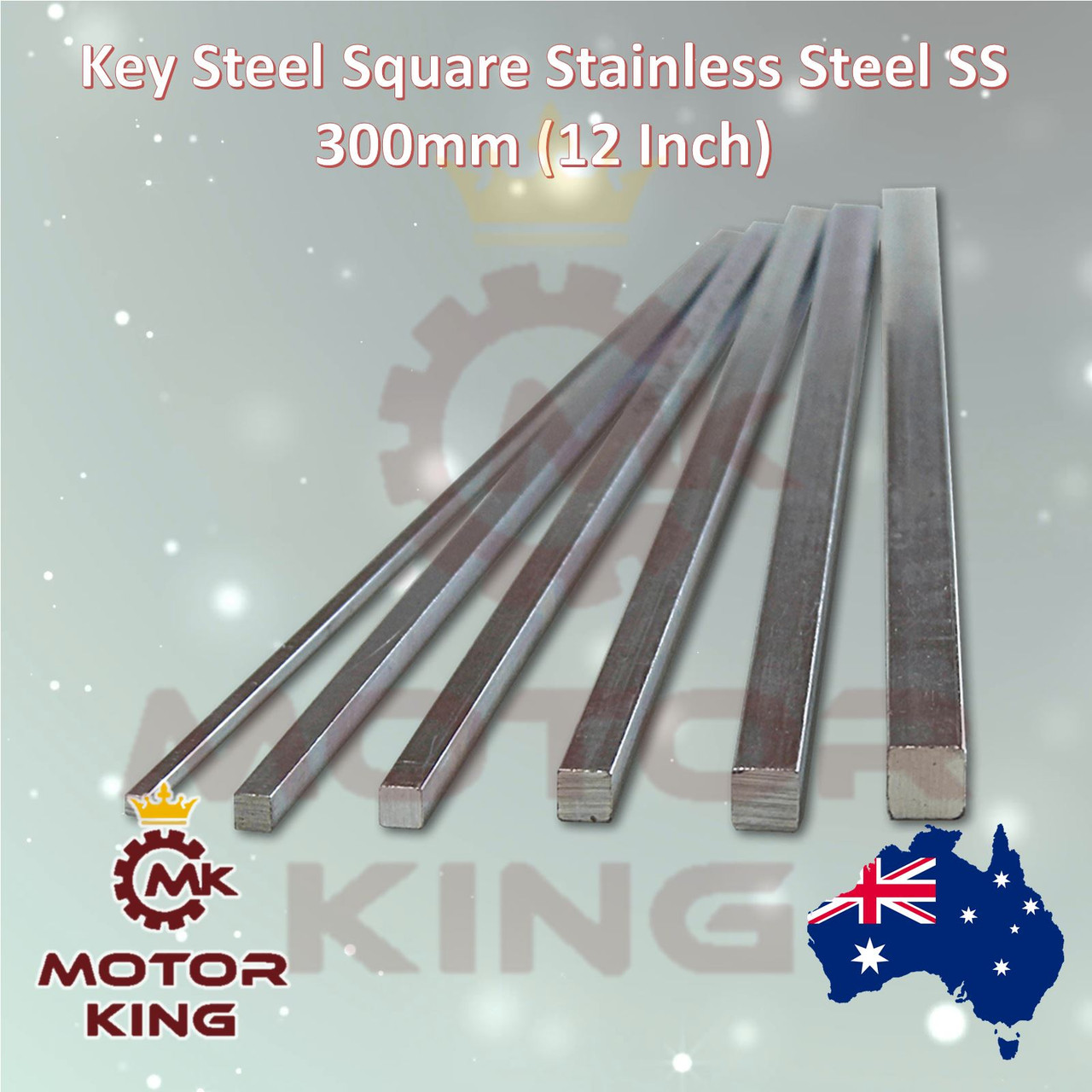 Key Steel Square Stainless Steel SS 300mm (12 Inch) Long - MK Power ...