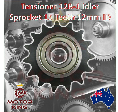Tensioner 12B-1 Idler Sprocket 15Teeth Tooth 12mm ID