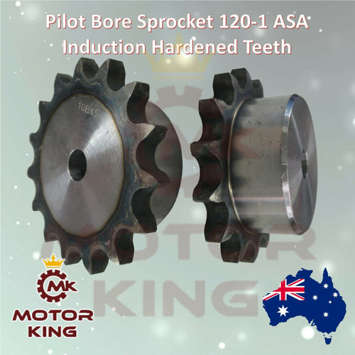 Pilot Bore Sprocket 120-1 ASA Induction Hardened Teeth