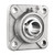 Stainless Steel 4-Bolt Flange Pillow Block Bearing Housing (1-1/4 Inch Bore) -SS-UCF207-20 