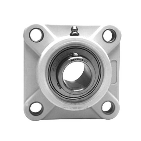 Thermoplastic 4-Bolt Flange Pillow Block with SS Bearing Housing (55mm Bore ) -PL-UCF211 