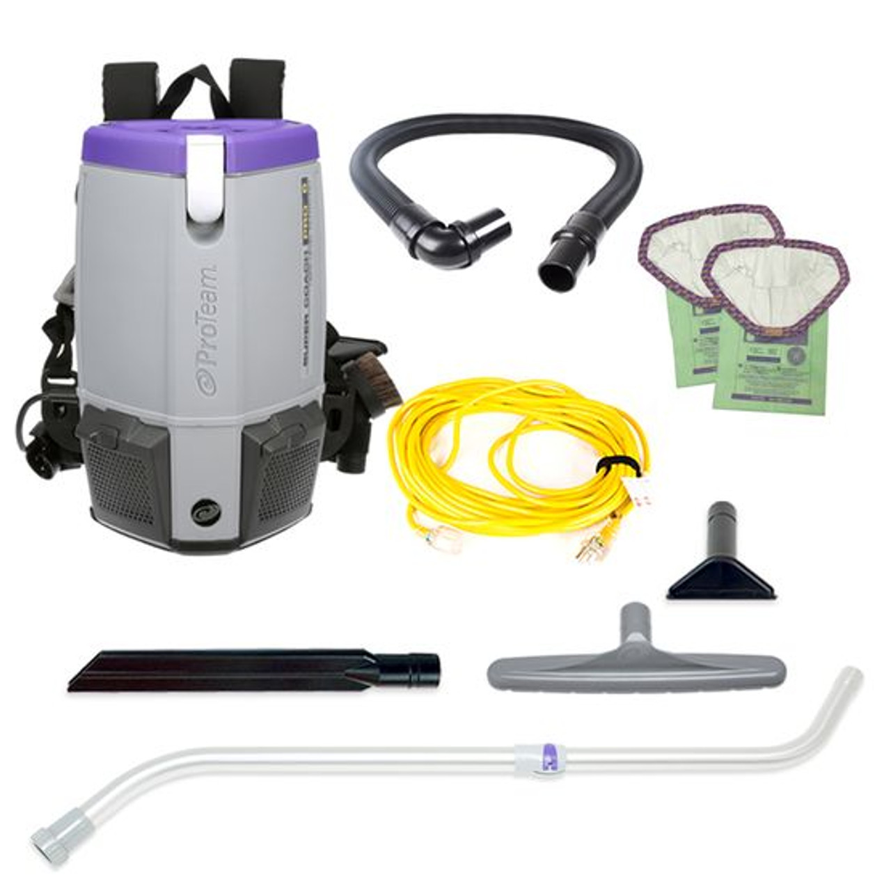 PROTEAM SUPERCOACH PRO 6 BACKPACK VACUUM W/ XOVER TOOL KIT