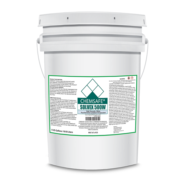 CHEMSAFE SOLVEX 500 WHITE LOCKDOWN ENCAPULANT 5 GAL - Safety Express