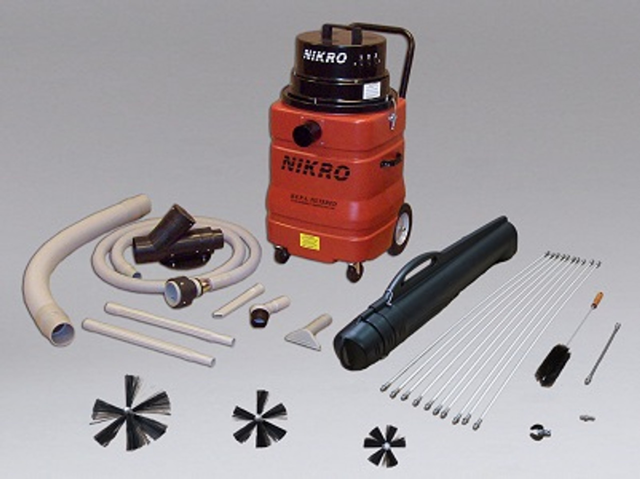 NIKRO DRYER VENT VACUUM W/TOOL KIT & ROTARY BRUSH KIT Safety Express