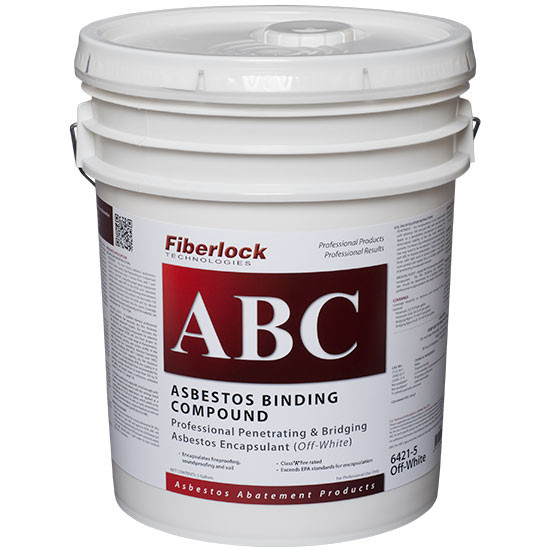 FIBERLOCK ABC ASBESTOS BINDING COMPOUND OFF WHITE 5 GAL - Safety