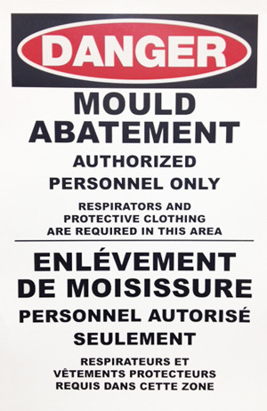 USA WARNING看板 X-GUARD MOLD DANGER SIGNS 11X17 BILINGUAL EACH - Safety Express