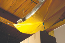 ROOF LEAK DIVERTER 2.5' X 2.5' VINYL-COATED FABRIC