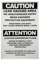X-GUARD LEAD WARNING SIGNS BILINGUAL 11X17 EACH