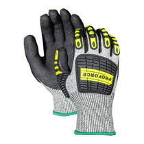 PROFORCE ARMOR SM (RD) HPPE LEVEL 3 CUT RESISTANT ANTI-IMPACT PALM DIPPED WORK GLOVE