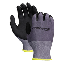 PROFORCE DELTA 2XL (OR) NYLON/SPANDEX PALM DIPPED WORK GLOVES