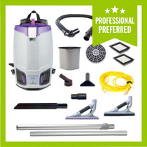 PROTEAM GOFIT 6 BACKPACK VACUUM W/ PROBLADE HARD SURFACE AND CARPET TOOL KIT