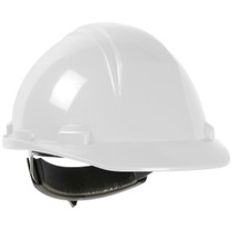 DYNAMIC MONT-BLANC WHITE HARD HAT TYPE II, 4-PT RATCHET SUSPENSION