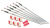ZIPWALL SPRING LOADED 12 FT CONTAINMENT POLES 6/PK