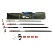 ZIPWALL SPRING LOADED 10 FT CONTAINMENT POLES 4/PK