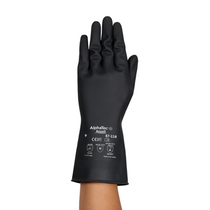 ANSELL ALPHATEC RUBBER LATEX FLOCK-LINED GLOVES - 2XL PAIR