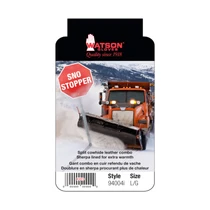 WATSON SNO STOPPER SPLIT LEATHER GLOVES WINTER LINED LG
