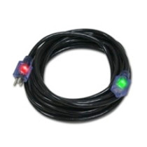 PRO GLO BLACK 50' 12/3 SJTW LIGHTED EXTENSION CORD WITH CGM